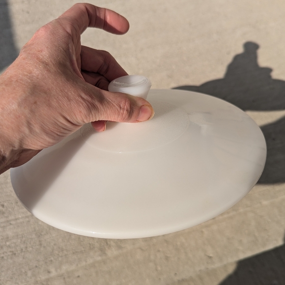 Vintage Fire King Sunflowers Casserole Dish With Lid 8 Inches - Picture 3 of 5